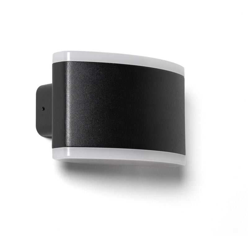 Applique Murale Extérieure led 12W Éclairage Rectangulaire Noire Bertol Noir