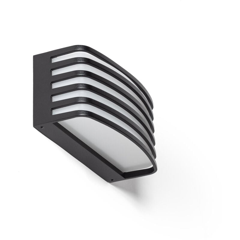 Applique Murale Extérieure led 12W Éclairage Rectangulaire Noire Juli Noir