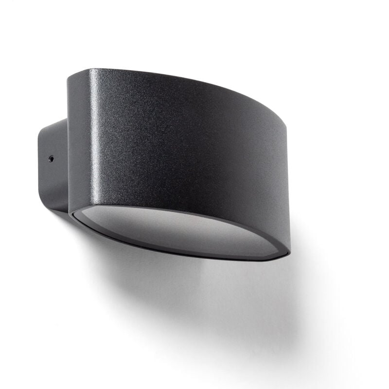 Applique Murale Extérieure led 12W Éclairage Rectangulaire Noire Masha Noir