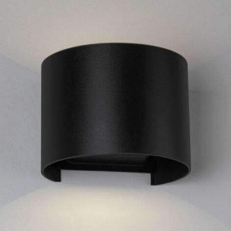 Applique Murale Extérieure LED 2x5W 100Lm/W IP65 Noir 2700ºK [HO-APL07-IP65-B-WW]