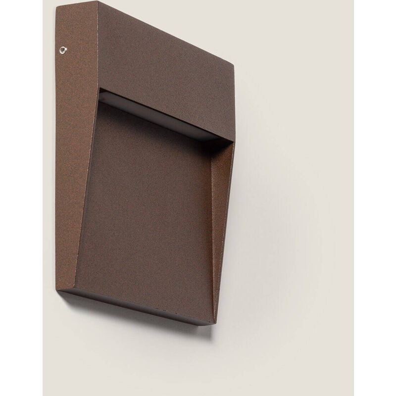 Applique Murale Extérieure LED 6.5W CCT Seleccionable en Saillie Carrée Jade Brun