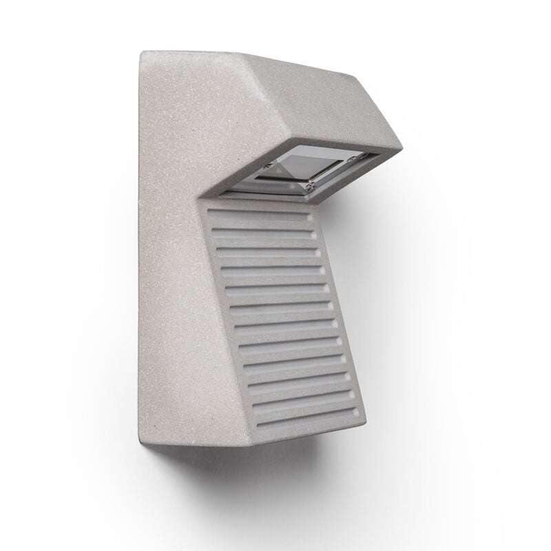 Efectoled - Applique Murale Extérieure led 8W Ciment Sealy Gris Pierre