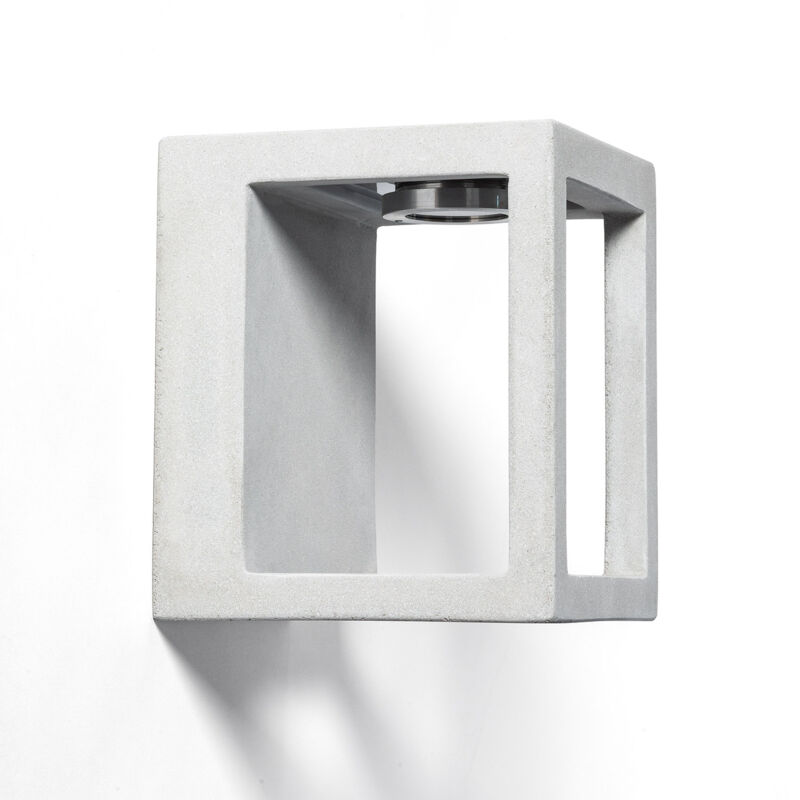 Applique Murale Extérieure led Dimmable 6W Ciment Varex Gris Pierre