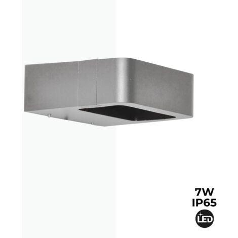 Applique murale extérieure LED "KURRT" - 7W - IP65 - Blanc Chaud - Gris