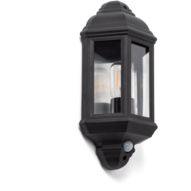 Ledkia - Applique Murale Extérieure Newquay avec Capteur Crépusculaire Noir