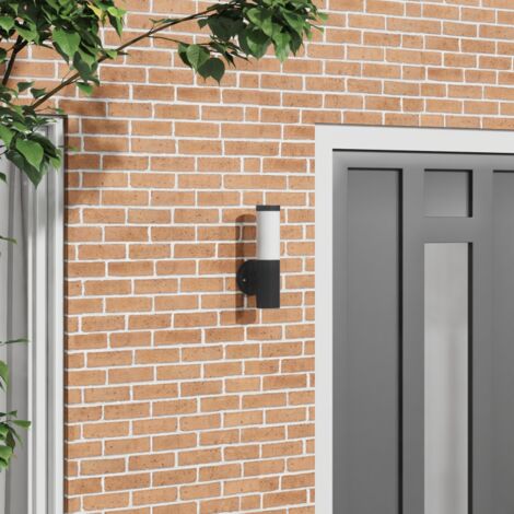 Applique Murale Extérieure Noir Acier Inoxydable IP44