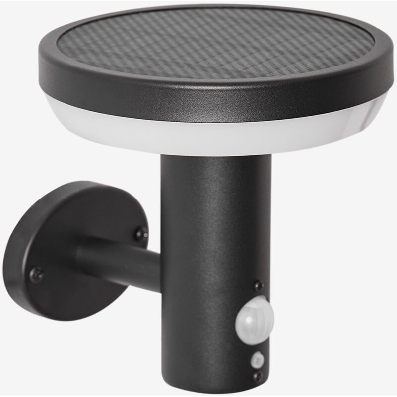 Applique d'extérieur solaire led en acier inoxydable Ovint Sklum Noir