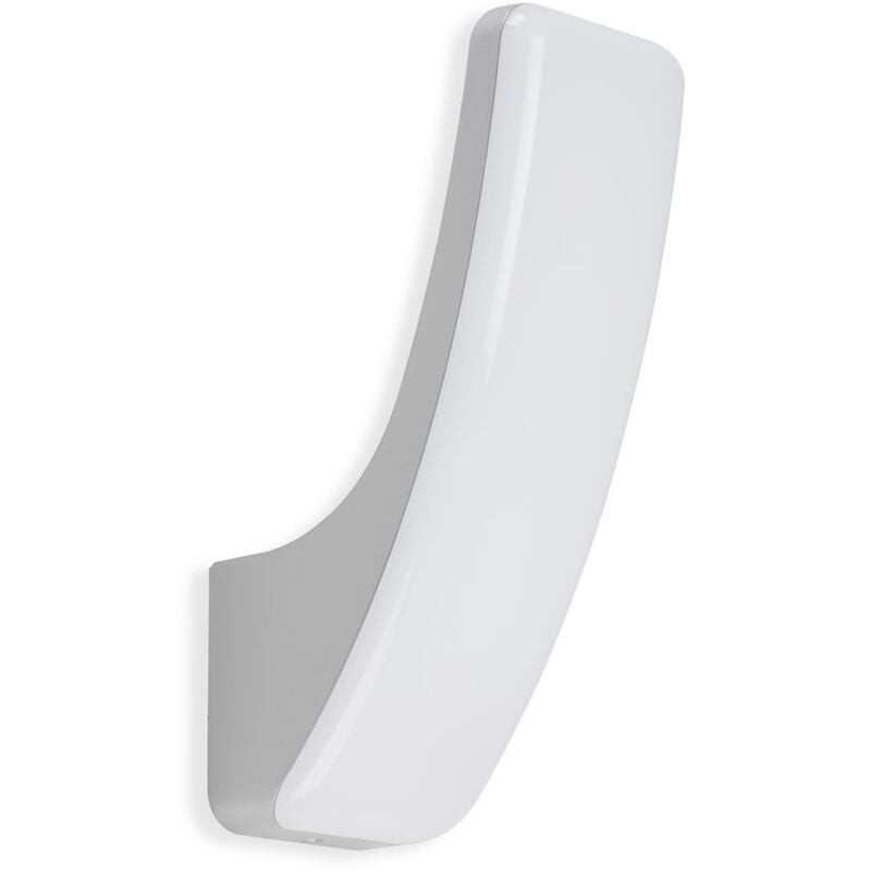 Applique murale extérieure led Telefunken gent, 15 w, 1800 lm, IP44, couleur argent, métal-plastique, 26,3 x 8,6 x 14,4 cm