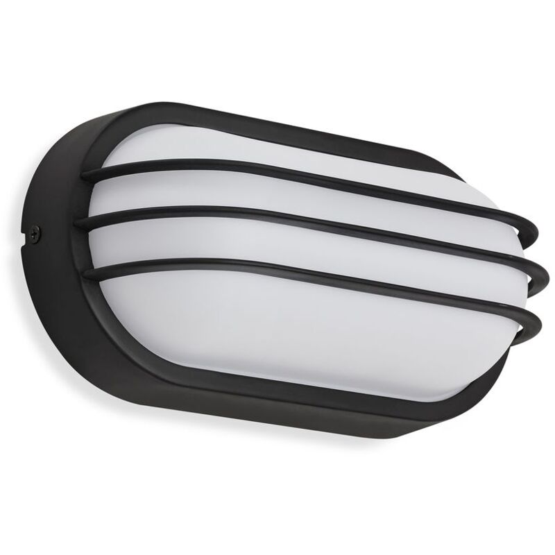 Applique murale extérieure led Telefunken palma, 12 w, 1200 lm, IP44, noir, plastique, 24 x 12 x 9 cm Applique murale extérieure led Telefunken palma, 12 w, 1200 lm, IP44, noir, plastique, 24 x 12 x 9 cm