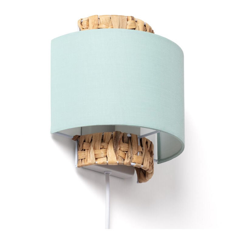 Efectoled - Applique Murale Fibres Naturelles Orléans Vert Céladon