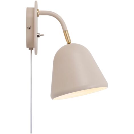 Applique murale FLEUR 15 Métal Beige, H.26.4 - IP20 - E14 /Nordlux Intérieur