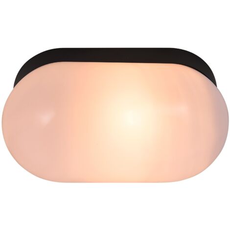 Applique murale FOAM  Matière plastique Noir, H.21.75 - IP44 - E27 /Nordlux Intérieur