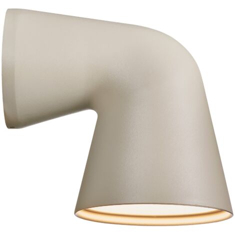 Applique murale FRONT Single Aluminium Sablé, H.15.6 - IP44 - GU10 /Nordlux Extérieur