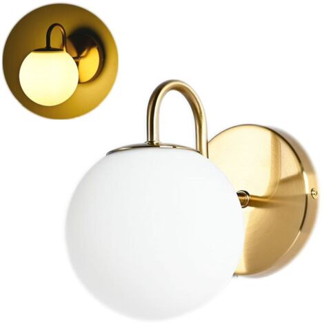 Applique murale G9 pour salle de bain, éclairage LED pour miroir, avec abat-jour en verre, lampe de lecture pour chambre (ampoule non incluse)