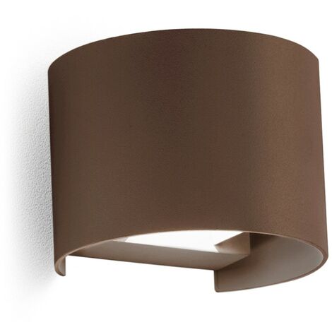 Applique murale gea led marron henk r ges877c led 3000k ip65 faisceau orientable classique applique extérieure biemission