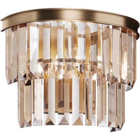 Applique murale glamour cristal doré Revero E14 Maytoni