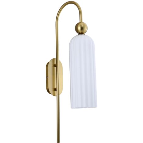 Applique murale glamour Piega or/blanc 1xE14 LP Light