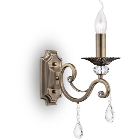 Applique murale Grace cristal laiton E14 Maytoni RC247