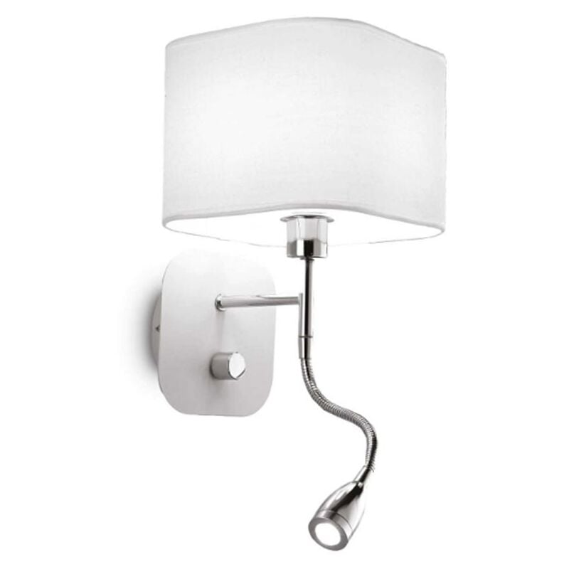 Lampe murale Ideal Lux Holiday blanc AP2 1XE14 IP20 124162