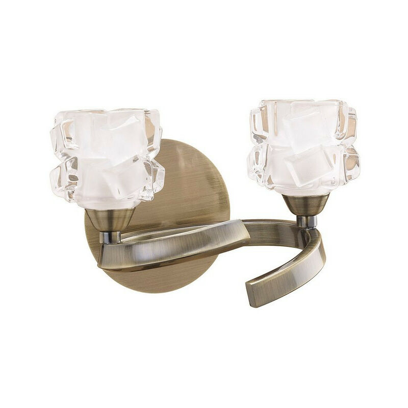 Inspired Mantra Fusion Ice Applique Ice 2 Lumière G9 Laiton Antique