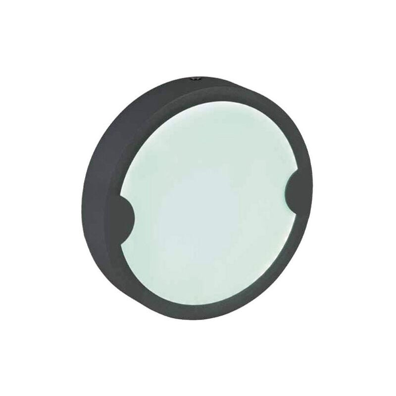 Applique plafonnier rond extérieur anthracite ø 180 x 45mm led 10W 3000K 1000lm IP44 Indra arlux