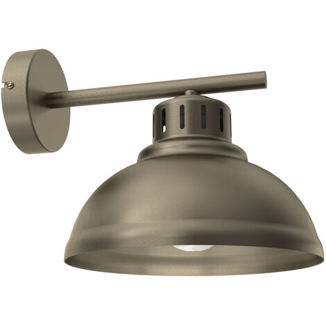 Applique murale indus or titane Sven E27 15W Luminex