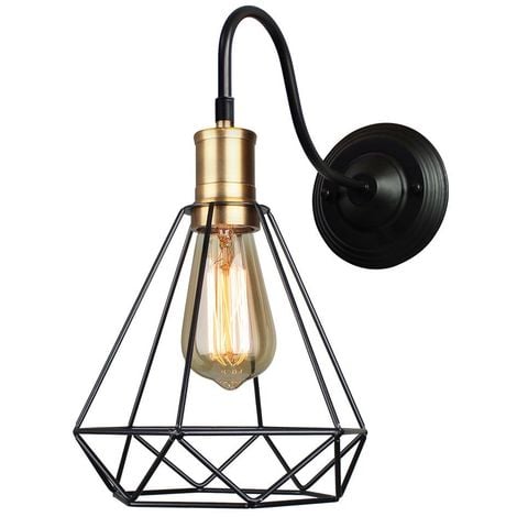 Lampe murale vintage murale éclairage avec commutateur pivotant e14 couloir rétro Lampe Intérieur