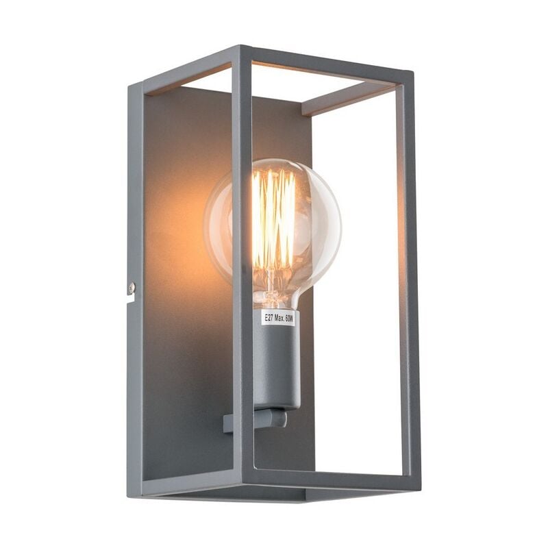 Italux - Sigalo - Applique Industrielle Et Rétro Gris 1 Lumière, E27