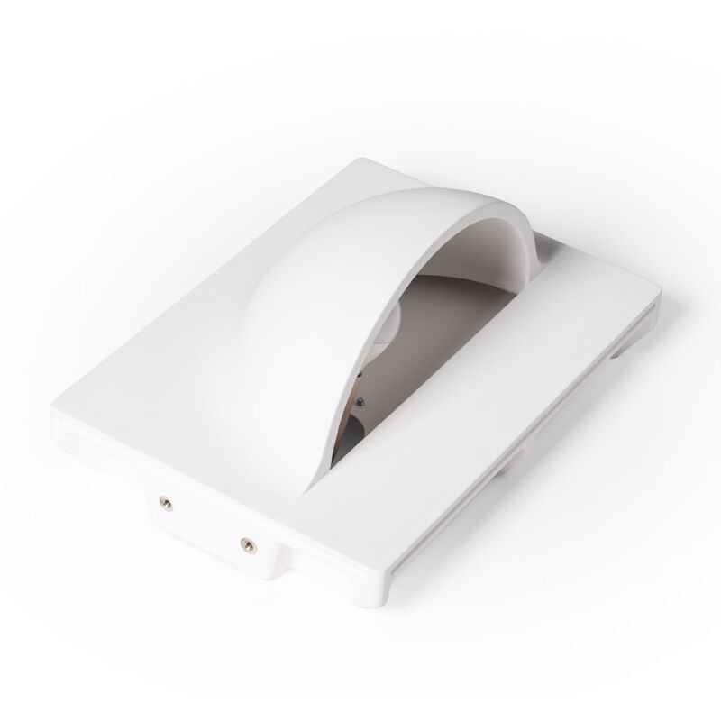 Ledkia - Applique Murale Intégration Plâtre/Pladur Carée pour Ampoule led E14 Coupe 283x283 mm Blanc