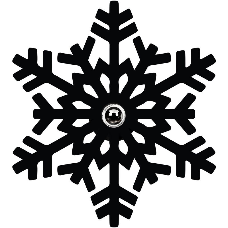 Wellhome - Applique Murale Interieur, design en bois et en mdf, Noir 50x12x45 cm