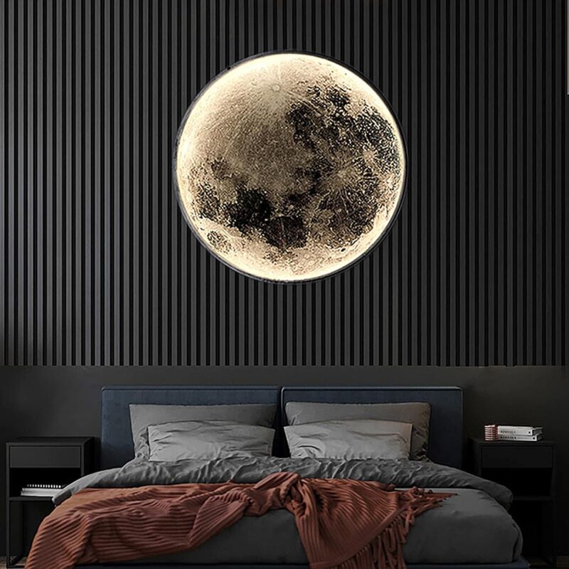 Ymyny – Applique murale LED 15W – Température de couleur 6500K – Abat-jour acrylique translucide – Installation simple 24 cm