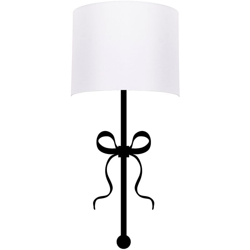 Applique Murale Interieur, Lampe Murale Industrielle Bois, Blanc 15x28x57 cm - Blanc