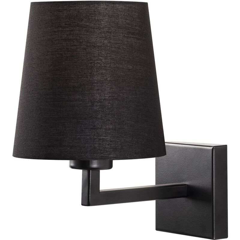 Applique Murale Interieur, Lampe Murale Industrielle Bois, Noir 18x24x30 cm - Noir