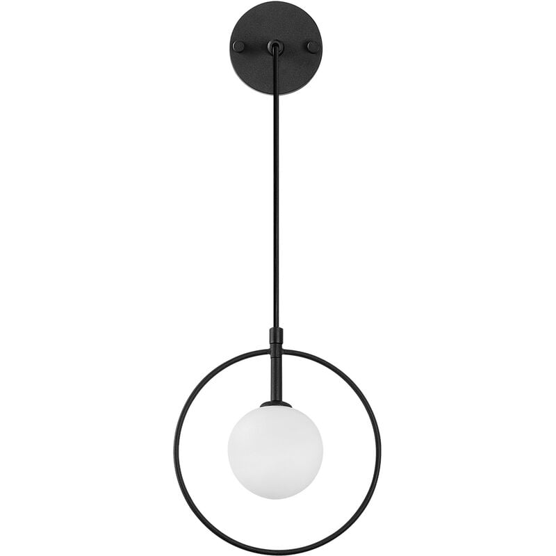 Applique Murale Interieur, Lampe Murale Industrielle Bois, Noir 21x15x40 cm - Noir