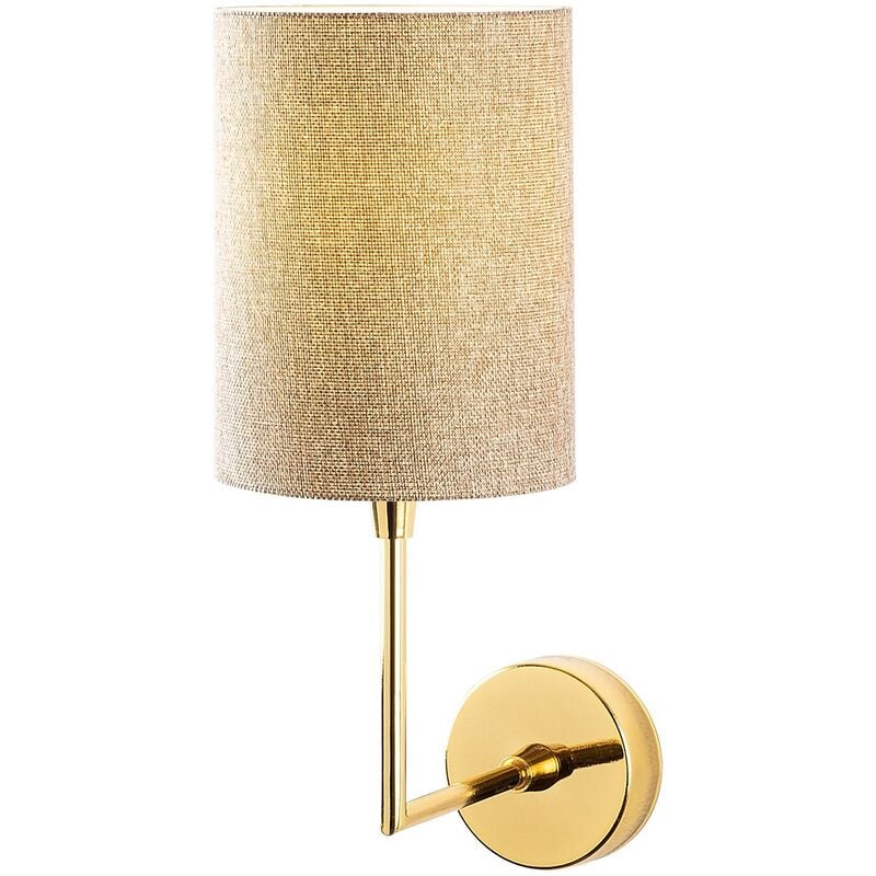 Applique Murale Interieur, Lampe Murale Industrielle Bois, Or 12x21x32 cm - Or