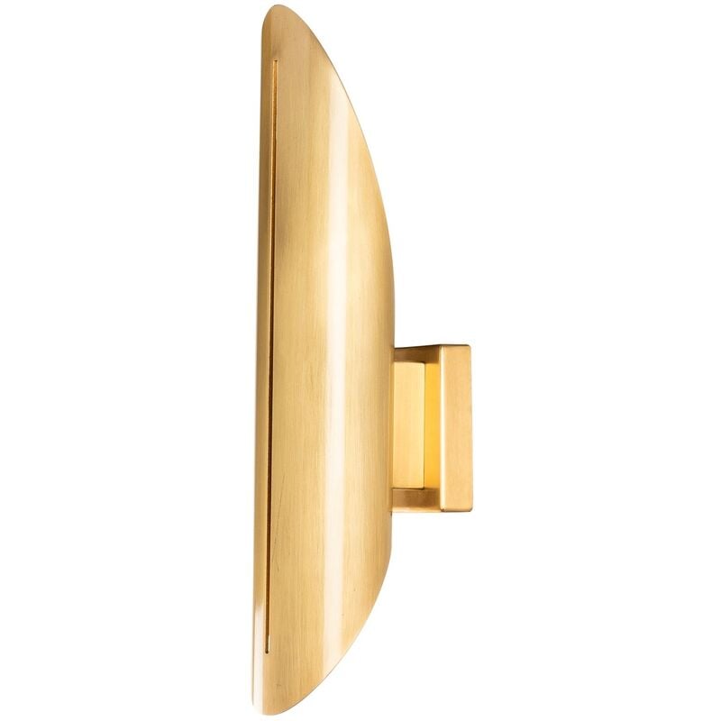 Applique Murale Interieur, Lampe Murale Industrielle Bois, Or 8x13x40 cm - Or