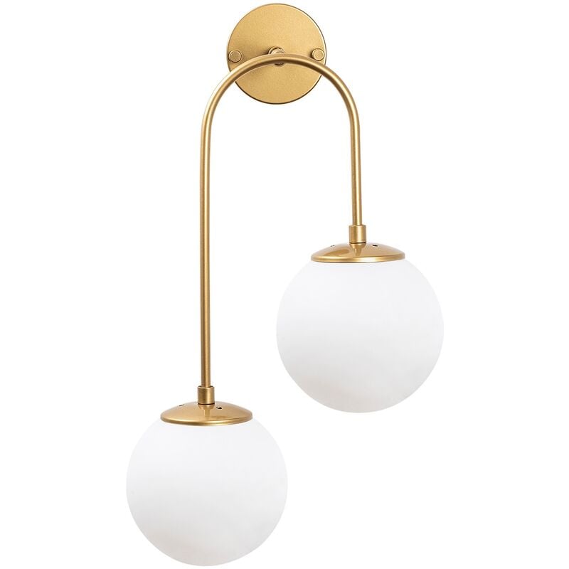 Applique Murale Interieur, Lampe Murale Industrielle Bois, Or shine 30x24x55 cm - Or shine