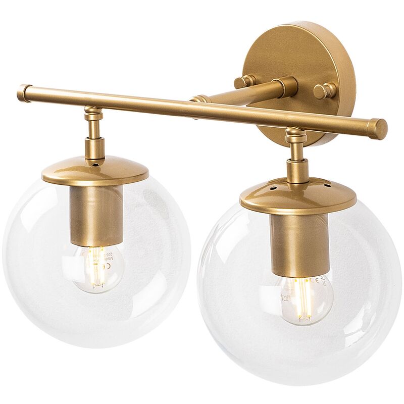 Applique Murale Interieur, Lampe Murale Industrielle Bois, Or shine 36x24x16 cm - Or shine