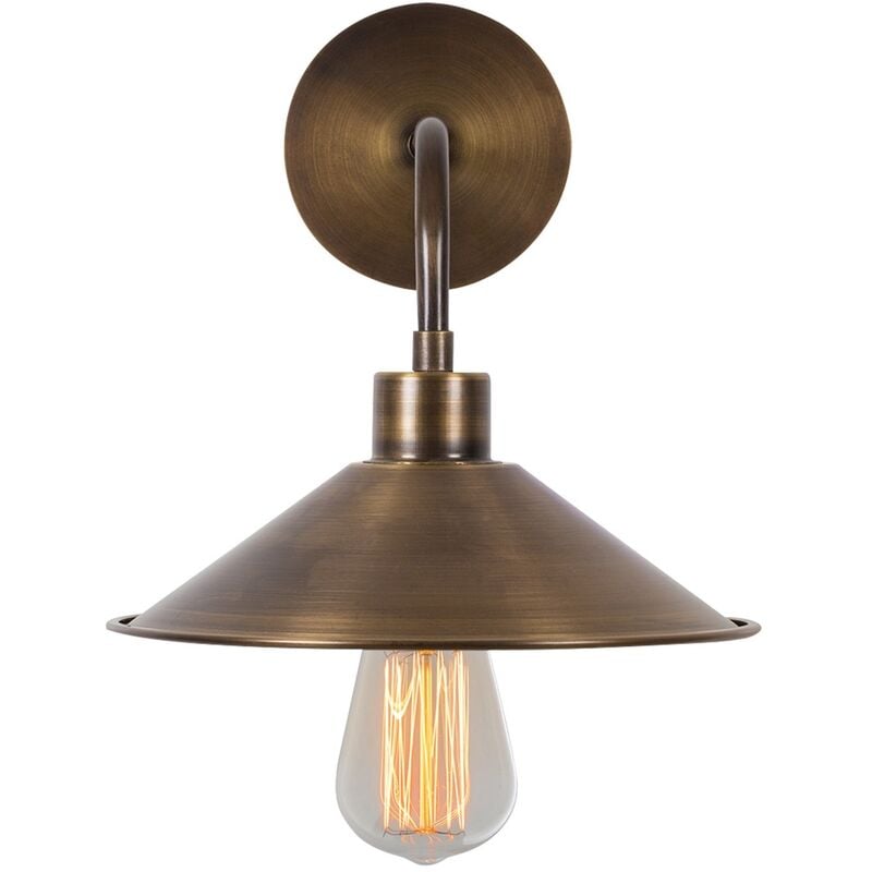 Applique Murale Interieur, Lampe Murale Industrielle Bois, Vintage 24x36x25 cm - Vintage