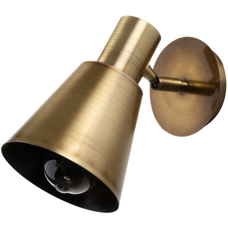 Applique Murale Interieur, Lampe Murale Industrielle Bois, Vintage 25x14x22 cm - Vintage