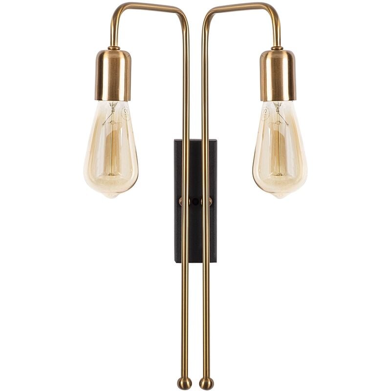 Applique Murale Interieur, Lampe Murale Industrielle Bois, Vintage 25x20x45 cm