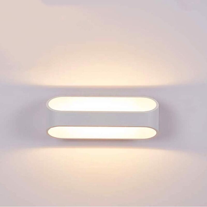 Applique Murale led Moderne Blanc 5W, Lumière Chaude 3000K, Longueur 25cm, pour Chambre, Chevet, Salon - Comely