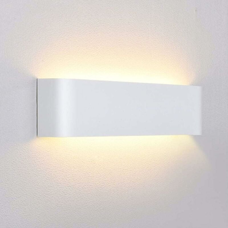 Debuns - Applique Murale Interieur led 12W Blanc Chaud 3000K Lampe Murale Aluminium Luminaire Mural Moderne pour Chambre Salon Couloir Escalier Hôtel