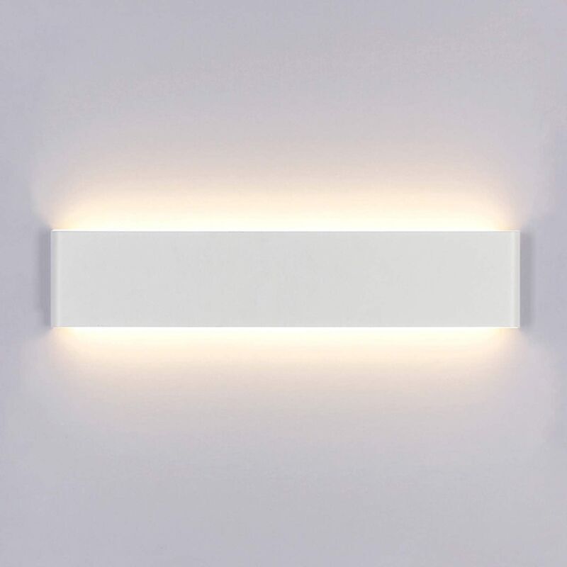 Applique Murale Interieur LED 14W 3000K Lampe Murale Blanc Chaud Acrylique Moderne AC 220V pour Chambre Salon Escalier Couloir 40cm [Classe