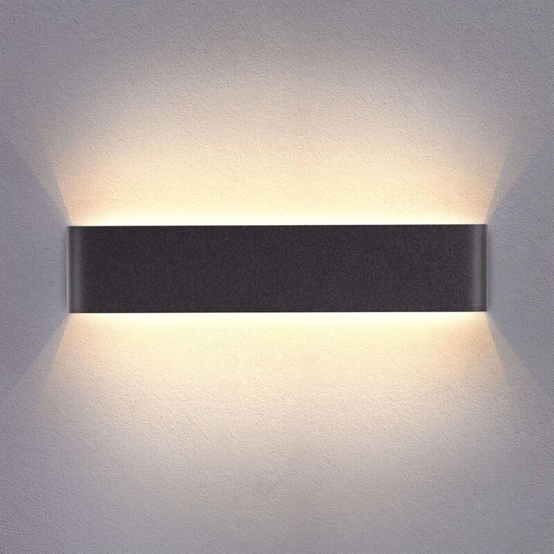 Stoex – Applique murale LED 14W 3000K – Lumens 952 – Aluminium aéronautique et acrylique – Longueur 40 cm pour chambre et salon