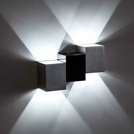 Applique murale intérieure 6W LED moderne, lumière blanche froide pour cuisine, escalier, chambre