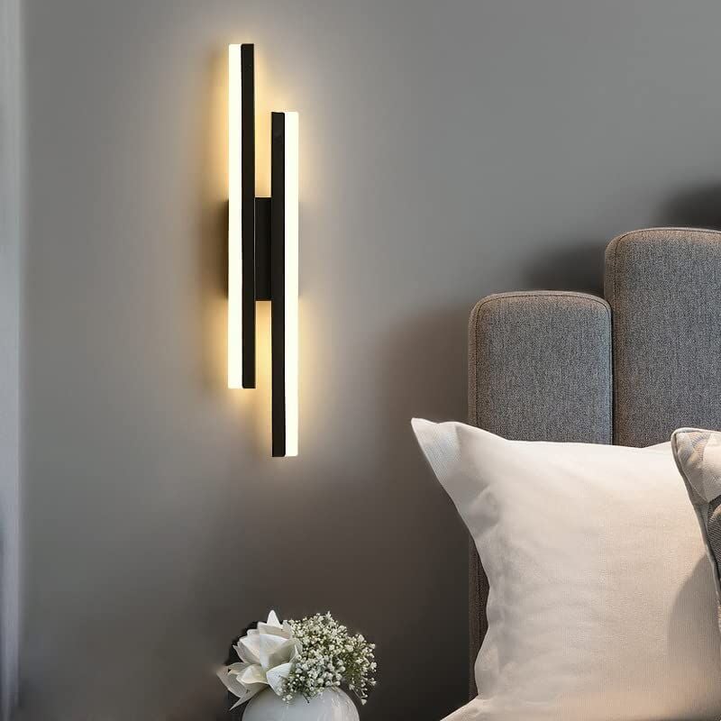 Applique Murale Intérieure LED, 16W Lampe Murale Moderne 3000K Lumière Chaude, Acrylique Luminaire Mural Interieur pour Chambre, Salon, Couloir,