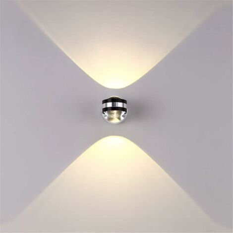 Applique Murale Intérieure LED 6W Lampe Décorative Moderne Créatif Original Éclairage Design Lumières Aluminium pour Chambre Maison Couloir Salon Blanc Chaud [Classe énergétique A++] - RWEclairage Ecl
