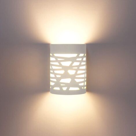 Applique murale intérieure LED 7W blanche pour plâtre