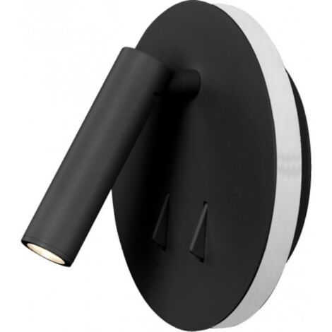 Applique murale intérieure liseuse Led Cayman noir mat - Mantra